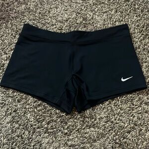 black, NIKE DRI-FIT, shorts, sized large